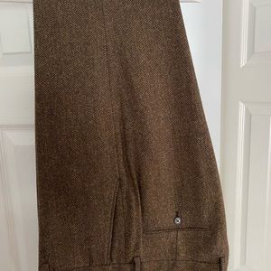 Beautiful brown herringbone dress trousers J Crew